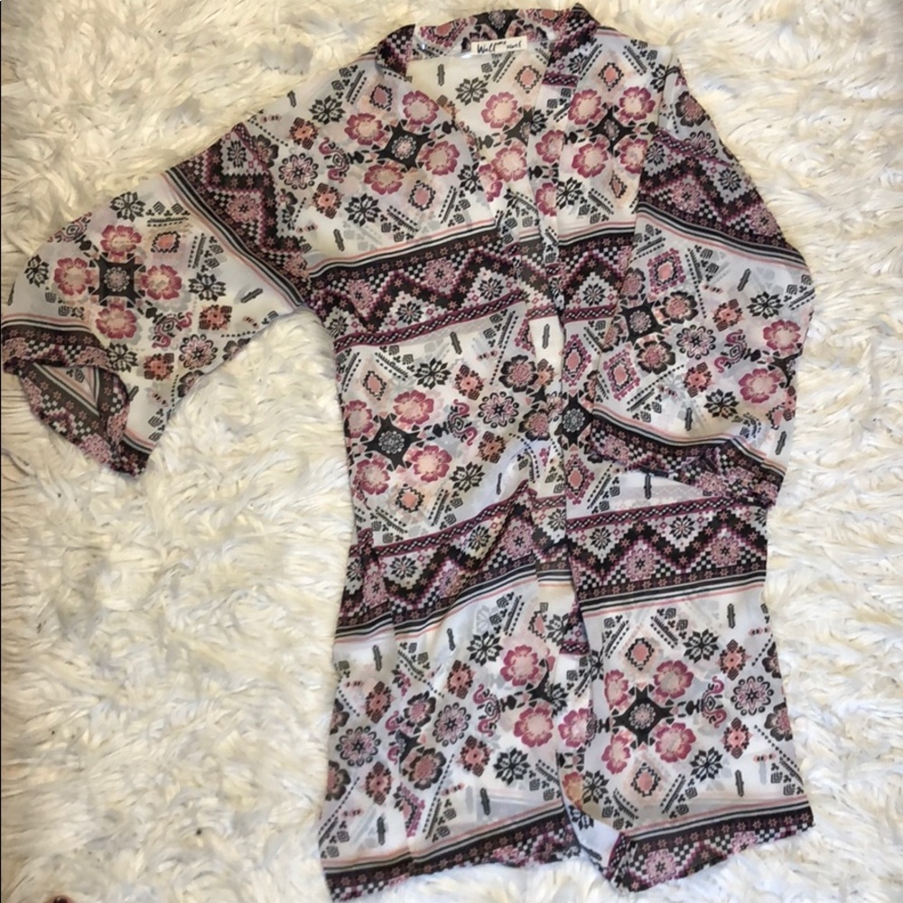 wallflower sheer cardigan/shawl